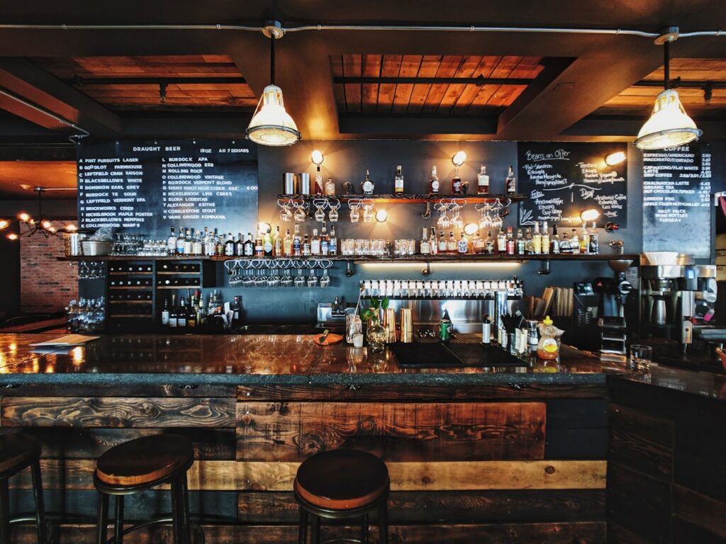 Bar and restaurant branding Sydney - stylish venue interior showcasing strong hospitality brand identity