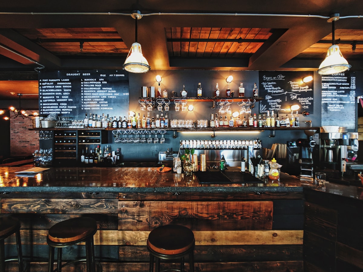 Bar and restaurant branding Sydney - stylish venue interior showcasing strong hospitality brand identity